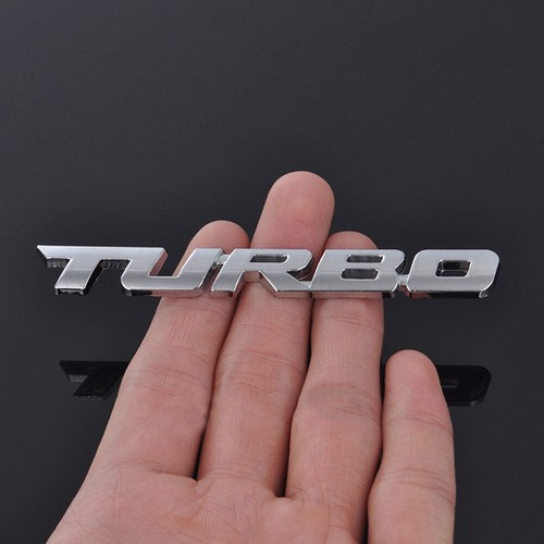 Chrome metal turbo - chrome, logo