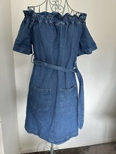Sainsbury’s TU Denim Off The Shoulder Dress Size 8