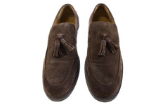 Moss men brown suede tassel - moss, men's