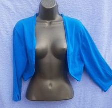 MONSOON Blue Shrug Bolero Size