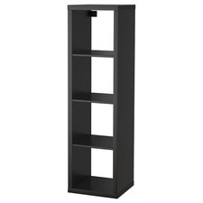 IKEA KALLAX Shelving Unit Black-Brown Storage Cube Bookcase Display Organizer