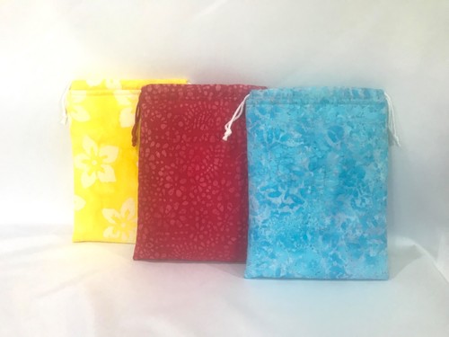 Handmade drawstring toiletry - drawstring,