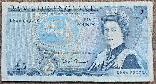 Bank england five - bank, of