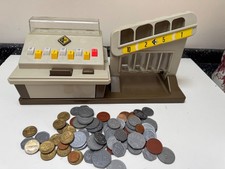 VINTAGE CASDON TILL AND COIN SLOT WITH PLAY COINS
