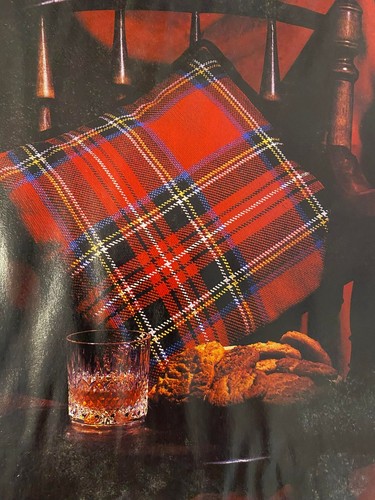 Tartan cushion tapestry - cushion, stitch
