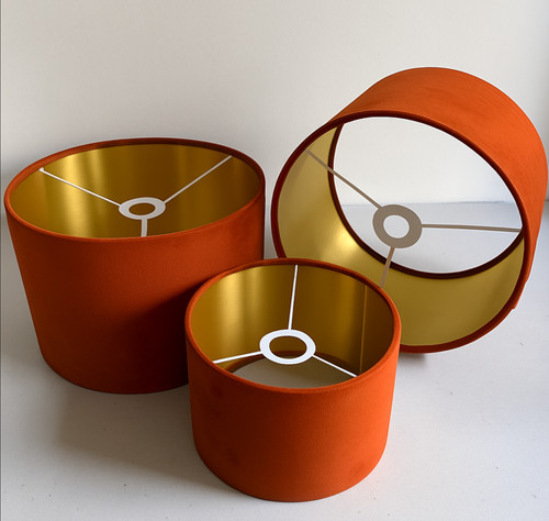 New velvet lampshade - velvet, high