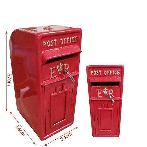 Cast iron royal mail post - er,