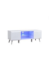 Xander TV Stand with LED Lights - fits up to 43 inch TV White FAST DELIVERY