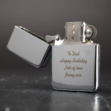 WINDPROOF SILVER METAL LIGHTER