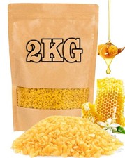 2kg Yellow Beeswax Pellets for Candles, Soaps, Balms High Quality UKES