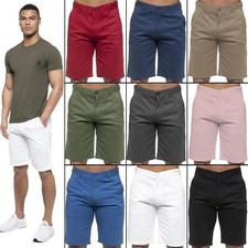 Enzo Mens Shorts Chino Cotton