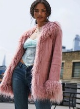 Amazing Pink Afghan Coat Penny