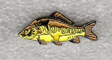 Mirror carp pin badge. Angling. Fishing. Angler. Fisherman. Metal. Enamel