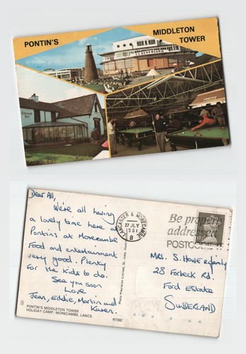 Postcard pontin s - postcard, pontin's