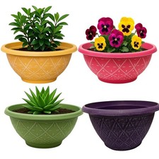 Round Plastic Garden Planters