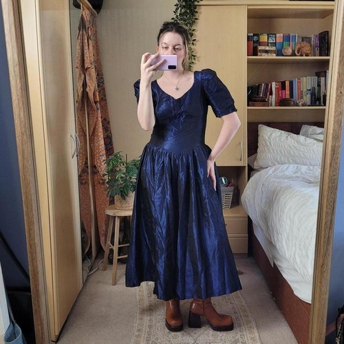 Vintage 80s navy blue - vintage,