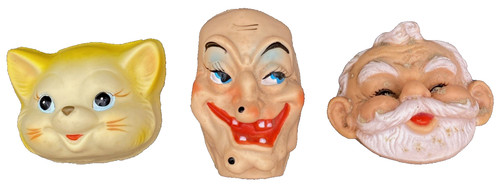 Rubber plastic doll faces - rubber/plastic,