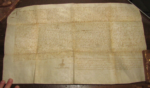 1664 vellum indenture william - indenture,