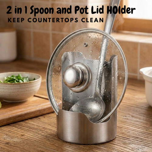 Spoon rest pot lid - spoon,