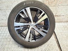 PEUGEOT 3008 MK2 P84 18" INCH ALLOY WHEEL WITH DAMAGED TYRE 2018 9809687377