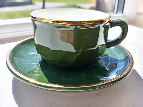 Apilco green and gold - green,
