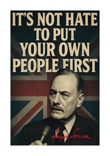 Enoch Powell 2 Britain First A4 repro autograph A4 poster with choice of frame
