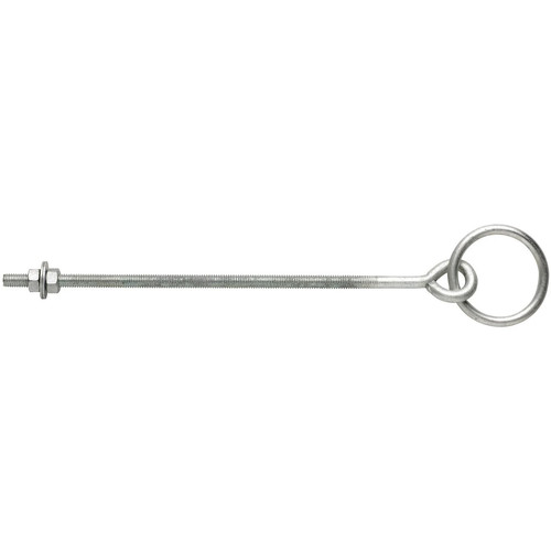 Horse manger ring eye bolt - ring, 12"