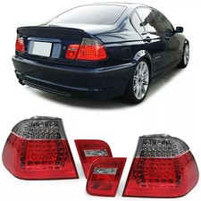 BMW E46 4DR SALOON M3 2001 - 2005 L.E.D. LED RED SMOKED TAIL REAR LAMPS LIGHTS