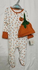 Baby Unisex Halloween Pumpkin Babygrow Outfit 0-3 18-24