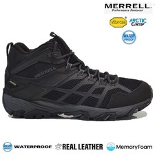 LADIES MERRELL LEATHER HIKING BOOTS WATERPROOF ANKLE WALKING TRAIL TRAINERS SIZE