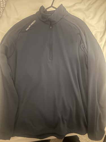 Galvin green zip navy - green,