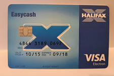 Collectable Vintage UK HALIFAX EASYCASH VISA ELECTRON Debit Card Expiry 09/18