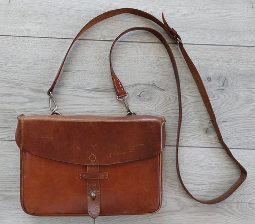 Military officer bag leather - officer,
