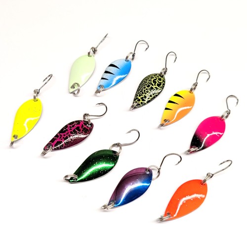 Fishing micro metal spoons - spoons, 10