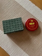 Set of 2 marble carved name stamps  with ink pad. Genuine hand carved from Japan