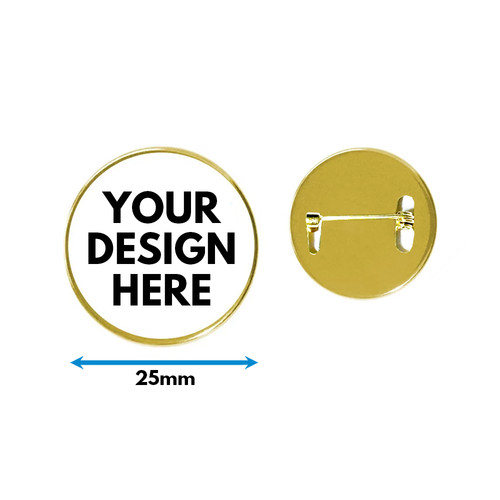 25mm brooches metal lapel pin - 25mm,
