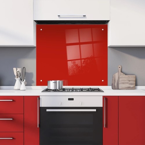 Coloured glass splashback - coloured,