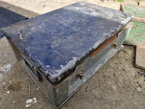 Vintage heavy metal trunk - vintage,