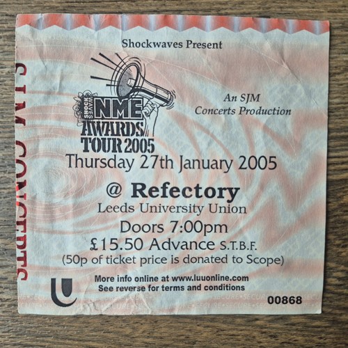 Nme awards tour - awards, ticket
