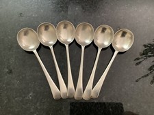 Vintage Sheffield EPNS Cutlery  - 6 Soup Spoons by Eye Witness A1.
