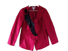 Amazing Red Singh Madan Jacket Size 16 Excellent Condition