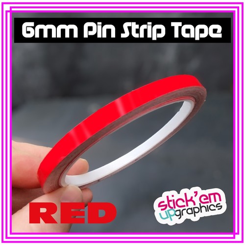 Red car pin stripe - red,