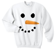 Snowman face christmas - christmas, sweater