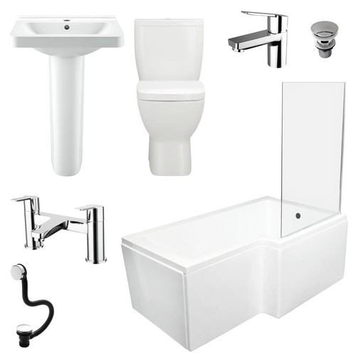 Complete bathroom suite - complete, l