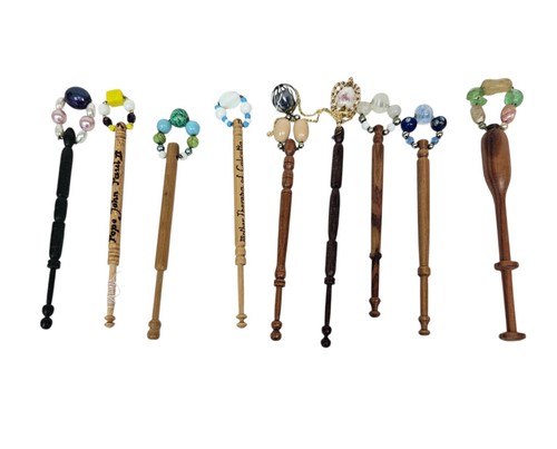 Lace making bobbins all - lace, x9
