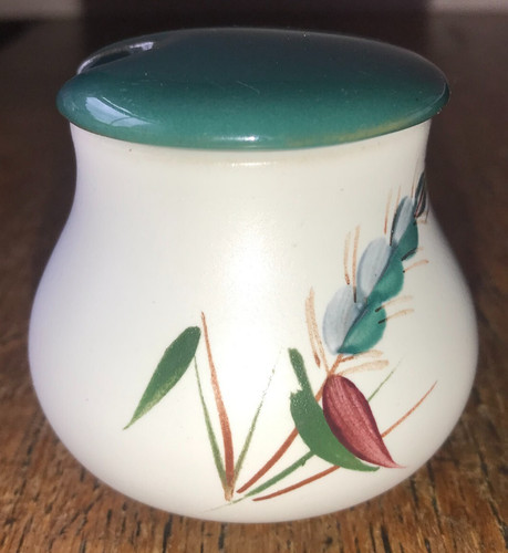 Denby greenwheat mustard pot - denby,