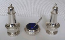 Hand Crafted Sheffield Mint 5 Piece Condiment Set In Gift Box