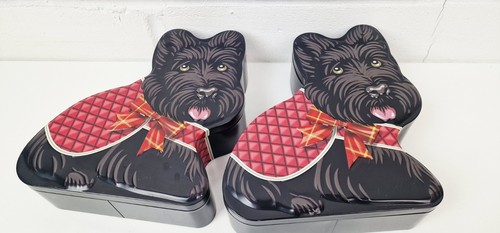 Scottie dog biscuit - dog, tins