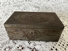 Vintage Antique State Express 333 Cigarette Metal Box with Cherubs