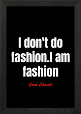 Coco Chanel Quotes Framed Wall